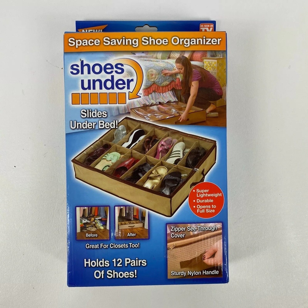 Telebrands Shoes Under (As Seen On TV) Space Saving Shoe Organizer
